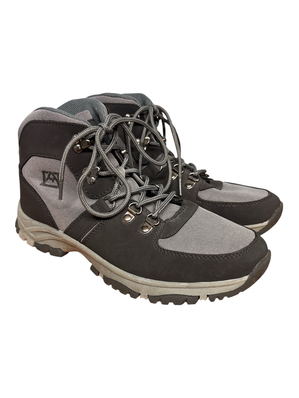 Avalanche Womens Boulder Hiking Boots Size 8 Lace-Up High-Top Gray Black